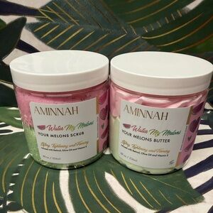 Aminnah Water My Melons Scrub and Butter Set - firming NWT